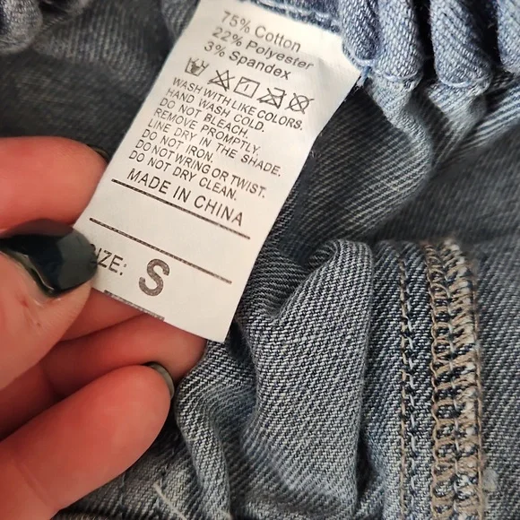 Denim Shirt and Shorts Set - Picture 3 of 6